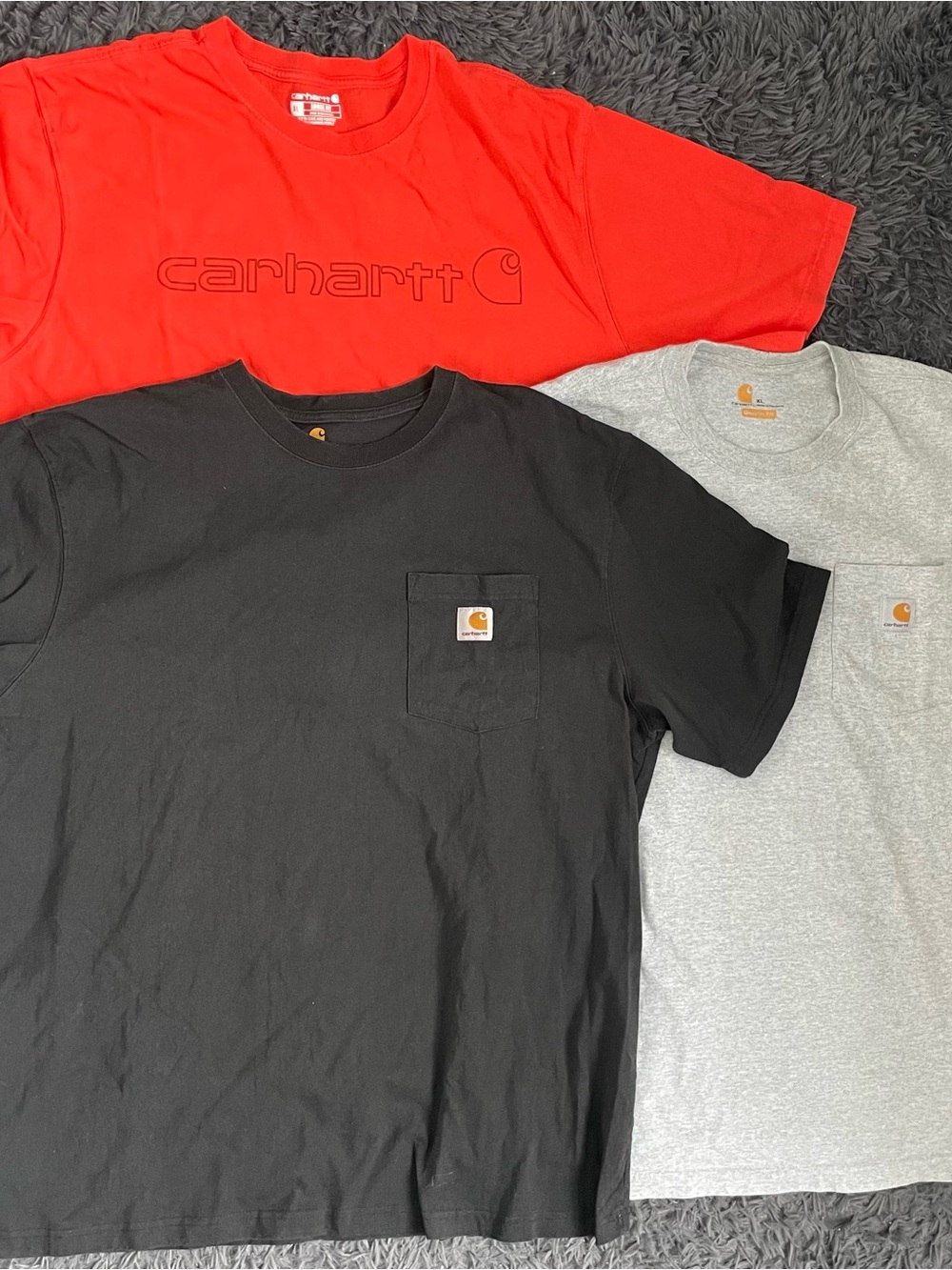 Men Size XL Carhartt Workwear Pocket Short Sleeve T-Shirt Bundle Lot